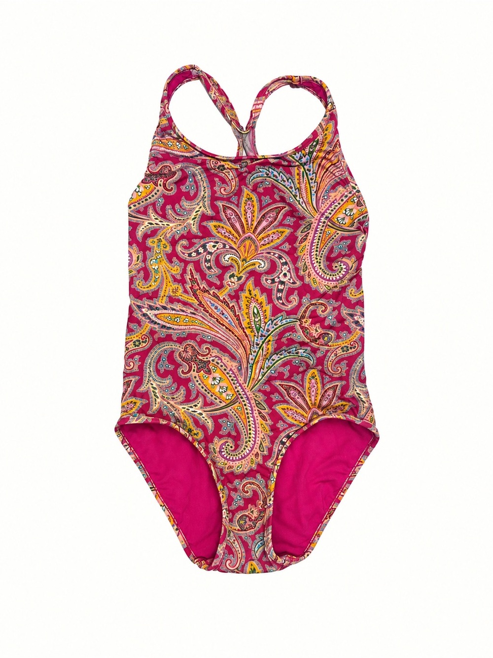 Zimmermann Paisley Kids One-Piece Swimsuit - Pink & Yellow